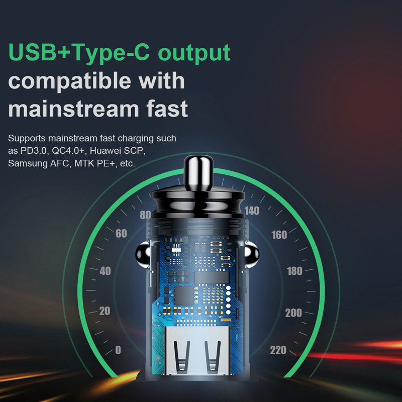 Tẩu Sạc Nhanh 30W BASEUS CCALL-YS01 1 Xe Hơi, Ô Tô Cổng USB 1 Cổng Type C PD Tích Hợp QC 3.0, QC 4.0, PD 3.0