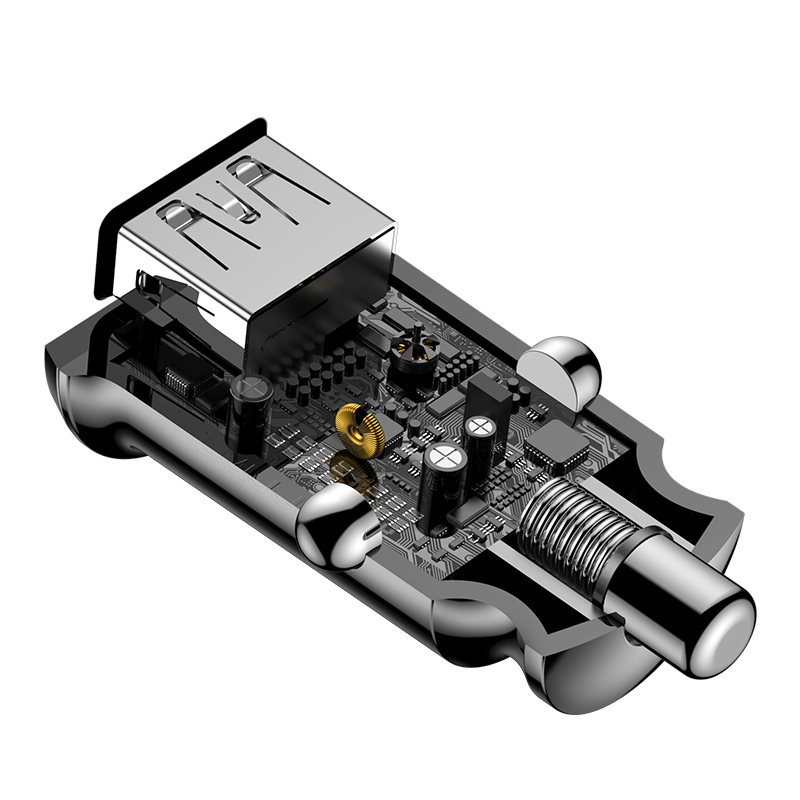 Tẩu Sạc Nhanh 30W BASEUS CCALL-ML01 2 Cổng Dual USB 5V 3.1A Cho Xe Hơi, Ô Tô