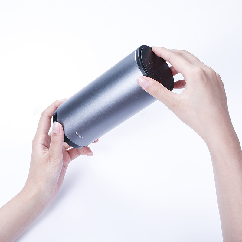 Thùng Rác Mini Ô Tô BASEUS Để Bàn Văn Phòng Có Nắp Gentleman Style Dung Tích 500ml Kèm 30 Túi Đựng