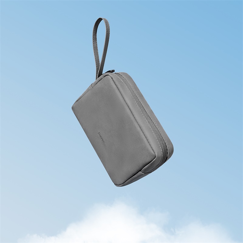 Túi Đựng Phụ Kiện BASEUS Chất Liệu Da Pu Chống Thấm Nước Easy Journey Series Storage Bag Có Khoá Kéo