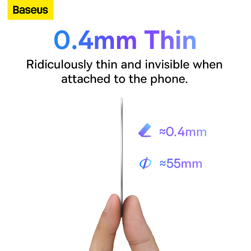 Vòng Kim Loại MagSafe BASEUS Metal Ring Cho Điện Thoại iPhone, Samsung( Bộ 2 miếng Dùng cho phụ kiện MagSafe)