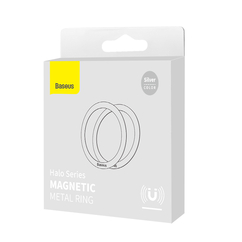 Vòng Kim Loại MagSafe BASEUS Metal Ring Cho Điện Thoại iPhone, Samsung( Bộ 2 miếng Dùng cho phụ kiện MagSafe)