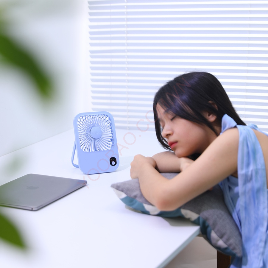 Quạt Mini Tích Điện, Quạt Để Bàn YOOBAO F01 10.000mah Thời Gian Sử Dụng 43h Với 3 Mức Gió Nhỏ Gọn Dễ Mang Đi