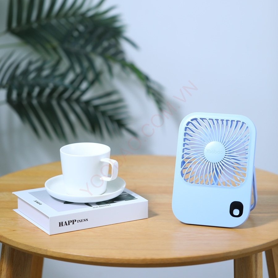 Quạt Mini Tích Điện, Quạt Để Bàn YOOBAO F01 10.000mah Thời Gian Sử Dụng 43h Với 3 Mức Gió Nhỏ Gọn Dễ Mang Đi