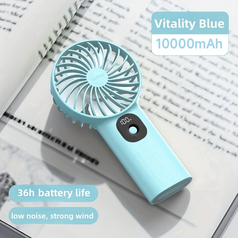 Quạt Mini YOOBAO F3PL Pin 10.000mAh Cầm Tay Để Bàn Tiện Lợi, 3 Cấp Gió, Sử Dụng 36h, Hiển Thị Dung Lượng Pin