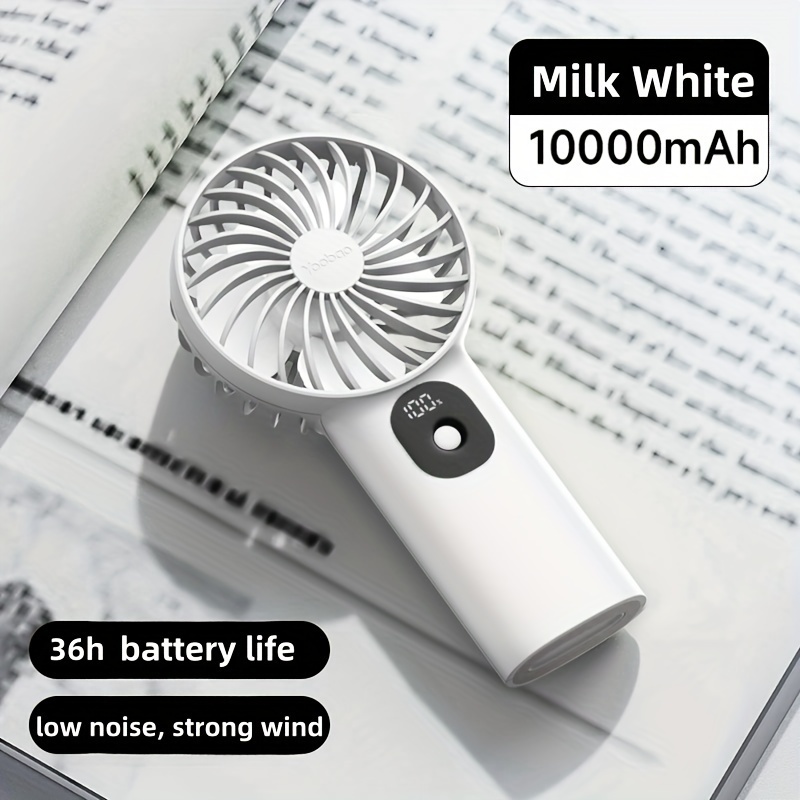 Quạt Mini YOOBAO F3PL Pin 10.000mAh Cầm Tay Để Bàn Tiện Lợi, 3 Cấp Gió, Sử Dụng 36h, Hiển Thị Dung Lượng Pin