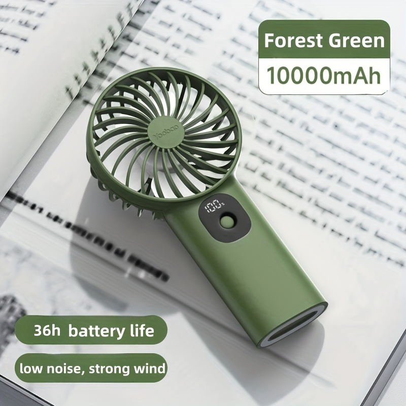 Quạt Mini YOOBAO F3PL Pin 10.000mAh Cầm Tay Để Bàn Tiện Lợi, 3 Cấp Gió, Sử Dụng 36h, Hiển Thị Dung Lượng Pin