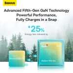 Bộ Sạc Nhanh GaN 5 BASEUS 20W Công Nghệ Cao Fast Charger Cho Điện Thoại IPhone Xsmax,11,12,13,14 Quick Charge, Nhỏ Gọn
