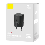 Bộ Sạc Nhanh GaN 5 BASEUS 20W Công Nghệ Cao Fast Charger Cho Điện Thoại IPhone Xsmax,11,12,13,14 Quick Charge, Nhỏ Gọn