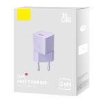 Bộ Sạc Nhanh GaN 5 BASEUS 20W Công Nghệ Cao Fast Charger Cho Điện Thoại IPhone Xsmax,11,12,13,14 Quick Charge, Nhỏ Gọn
