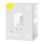 Bộ Sạc Nhanh GaN 5 BASEUS 20W Công Nghệ Cao Fast Charger Cho Điện Thoại IPhone Xsmax,11,12,13,14 Quick Charge, Nhỏ Gọn