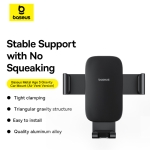 Kẹp Điện Thoại Xe Hơi BASEUS Metal Age 3 Gravity Car Mount – Gắn Cửa Gió, Sang Trọng, Hiện Đại, Chắc Chắn