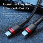 Cáp Sạc Nhanh 100w BASEUS Type C To Type C Quick Charge 4.0 Dây Bọc Dù Cho iPhone 15, iPhone 16, SamSung, Laptop, Oppo...