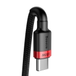 Cáp Sạc Nhanh 100w BASEUS Type C To Type C Quick Charge 4.0 Dây Bọc Dù Cho iPhone 15, iPhone 16, SamSung, Laptop, Oppo...
