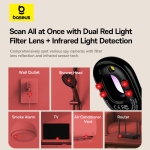 Máy Dò Phát Hiện Camera BASEUS Dò Camera Ẩn, Camera Giấu Kín, Camera Ngụy Trang Chống Nhìn Trộm, Bảo Vệ An Ninh, Thời Gian Chờ 720h