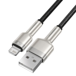 Cáp Sạc 2.4A BASEUS CALJK Đầu Bọc Kim Loại, Dây Bọc Dù Cho iPhone USB Sang Lightning, Truyền Dữ Liệu 480Mbps