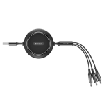 Dây Cáp Sạc Điện Thoại 3 Đầu BASEUS 3 in 1 Loại Dây Rút Sạc Điện Thoại Sạc 3.5a Lightning - Type C - Micro