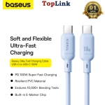 Cáp Sạc Siêu Nhanh 100w BASEUS Type C ra Type C Silky Cho iPhone 15 16 SamSung LapTop Tablet Huawei Xiaomi Truyền Data 480Mbps