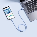 Cáp Sạc BASEUS 2.4a Silky Cho iPhone 5 6 7 8 XsMax 11 12 Kiểm Soát Nhiệt Độ Sạc Truyền Data 480Mbps Cáp Cao Su Chống Gãy Bền Bỉ Thời Trang