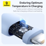 Cáp Sạc BASEUS 2.4a Silky Cho iPhone 5 6 7 8 XsMax 11 12 Kiểm Soát Nhiệt Độ Sạc Truyền Data 480Mbps Cáp Cao Su Chống Gãy Bền Bỉ Thời Trang