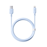 Cáp Sạc BASEUS 2.4a Silky Cho iPhone 5 6 7 8 XsMax 11 12 Kiểm Soát Nhiệt Độ Sạc Truyền Data 480Mbps Cáp Cao Su Chống Gãy Bền Bỉ Thời Trang