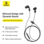 Tai Nghe Có Dây Type C BASEUS CZ20 Âm Thanh Hi-Res Nhét Tai Có Mic Đàm Thoại Thiết Kế Công Thái Học Cách Âm Chống Ồn Chất Lượng Cao