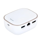 Bộ Chia Hub Đa Năng 7 IN 1 BASEUS Type C Hub Adapter AC Multifunctional Charger USB 3.0*2 / HDMI / Type-C / RJ45 / SD/TF