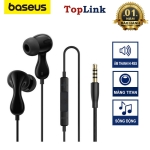 Tai Nghe Có Dây BASEUS HZ20 Chân Cắm 3.5mm Âm Thanh Hi-Res Nhét Tai Có Mic Đàm Thoại Thiết Kế Công Thái Học Cách Âm Chống Ồn Chất Lượng Cao