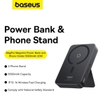 Pin Sạc Dự Phòng Không Dây 15w Baseus Cho iPhone 12 13 14 15 MagPro Magnetic Power Bank Wireless Hít Nam Châm 5000mAh