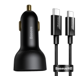 Tẩu Sạc Nhanh Ô Tô 100w BASEUS  1 Cổng USB 1 Cổng PD Công Nghệ Sạc Nhanh Quick Charge QC 3.0 Sạc Đa Thiết Bị, Công Suất Mạnh Mẽ, An Toàn Cho Mọi Chuyến Đi