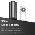 Thùng Rác Mini Ô Tô BASEUS Để Bàn Văn Phòng Có Nắp Gentleman Style Dung Tích 500ml Kèm 30 Túi Đựng
