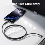 Cáp Sạc Siêu Nhanh PD TypeC 100W VOLTME Bền Bỉ Truyền Dữ Liệu 480Mbps Cho iPhone 15/16 MacBook Samsung