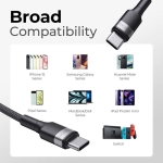 Cáp Sạc Siêu Nhanh PD TypeC 100W VOLTME Bền Bỉ Truyền Dữ Liệu 480Mbps Cho iPhone 15/16 MacBook Samsung