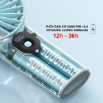 Quạt Mini YOOBAO F3PL Pin 10.000mAh Cầm Tay Để Bàn Tiện Lợi, 3 Cấp Gió, Sử Dụng 36h, Hiển Thị Dung Lượng Pin