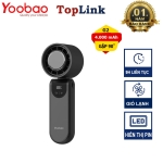 Quạt Có Dây Đeo Cổ YOOBAO G2 Cầm Tay Mini Dung Lượng Pin 4000mAh, 100 Cấp Gió, Mát Nhanh Với Sò Lạnh, Màn Hiển Thị Pin